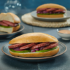 Pan con aguacate y Salami (Sin huevo)